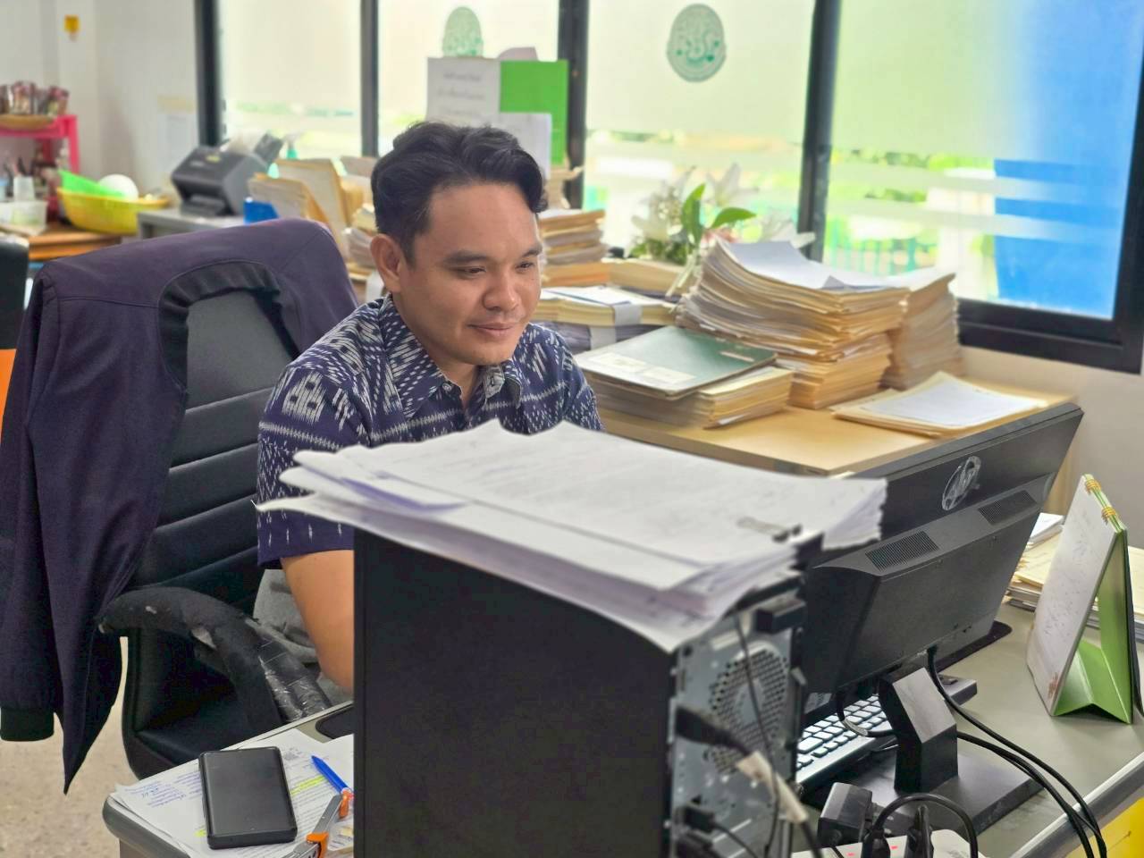title -  ส.ป.ก.บึงกาฬ ร่วมรณรงค์การแต่งกายตามอัตลักษณ์ไทยสู่สากล ภายต้แนวคิด 